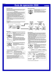 Casio 2926 Guía De Operación