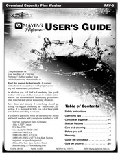 Maytag PAV-3 Guía De Usuario