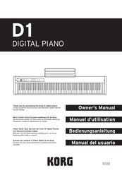 Korg D1 Manual Del Usuario