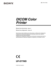 Sony DICOM UP-D77MD Manual De Instrucciones, Configuración