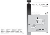 NSK PRESTO AQUA LUX Operación Manual