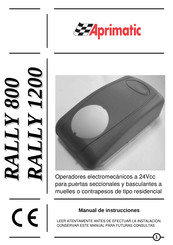 Aprimatic Rally 800 Manual De Instrucciones