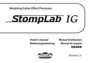 Vox Stomplab IG Manual Del Usuario