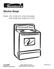 Sears Kenmore 91208 Guía De Uso Y Cuidado