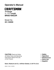 Craftsman 351.184090 Manual Del Operador