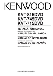 Kenwood KVT-715DVD Manual De Instalación