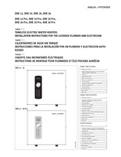 Aqua Power DHE 20 Pro Instrucciones Para La Instalación