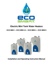 EcoSmart ECO MINI 1 Manual De Instrucciones De Instalación Y Funcionamiento