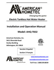 American Hometec AHQ-TB32 Manual De Instalación Y Funcionamiento