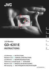 JVC GD-42X1E Manual De Instrucciones