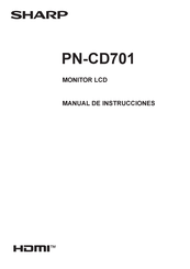 Sharp PN-CD701 Manual De Instrucciones