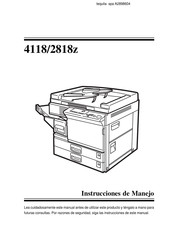 Ricoh 4118/2818z Instrucciones De Manejo