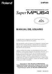 Roland Super MPU64 Manual Del Usuario