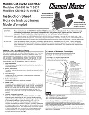 Channel Master 9537 Hoja De Instrucciones