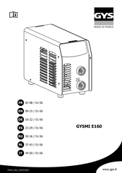 GYS GYSMI E160 Manual De Instrucciones