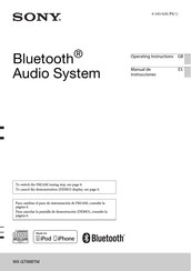 Sony WX-GT99BTM Manual De Instrucciones