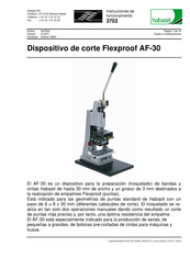 Habasit Flexproof AF-30 Instrucciones De Funcionamiento