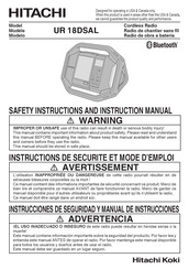 Hitachi Koki UR 18DSAL Manual De Instrucciones