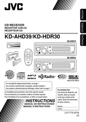 JVC KD-HDR30 Manual De Instrucciones