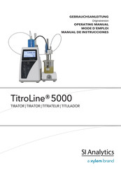 Xylem SI Analytics TitroLine 5000 Manual De Instrucciones