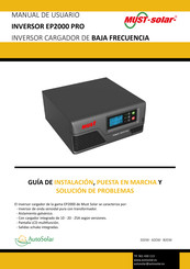 must-solar EP2000 PRO Manual De Usuario