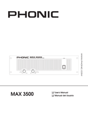 Phonic MAX 3500 Manual Del Usuario