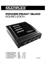 Multiplex POWER PEAK QUAD EQ-BID 230V Instrucciones De Uso