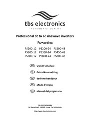 tbs electronics Powersine PS450-48 Manual Del Propietário