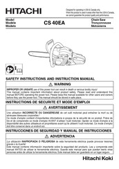 Hitachi Koki CS 40EA Manual De Instrucciones