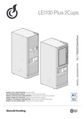 BIANCHI VENDING LEI700 Plus 2Cups Manual De Instalacion Y Mantenimento