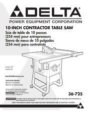 Delta 36-725 Manual De Instrucciones