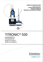 Xylem SI Analytics TITRONIC 500 Manual De Instrucciones