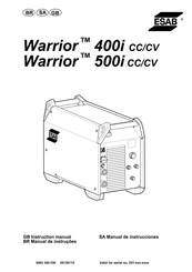 ESAB Warrior 400i CC/CV Manual De Instrucciones