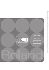 Roland RP301R Manual Del Usuario