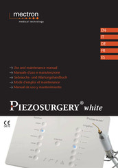 Mectron Piezosurgery white Manual De Uso