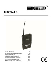 HQ-Power MICW43 Manual Del Usuario