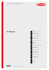 Fronius VR 1500-PAP Manual De Instrucciones
