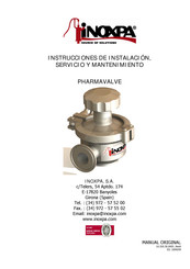 iNOXPA PHARMAVALVE Instrucciones De Instalación, Servicio Y Mantenimiento