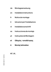 Siemens iQ700 KF18WA40IE Instrucciones De Montaje