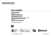 Kenwood KDC-X5000BT Manual De Instrucciones