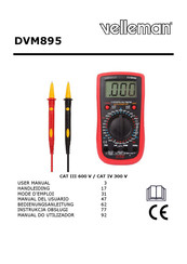 Velleman DVM895 Manual Del Usuario