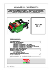 MSD ROZADORA FR-07 Manual De Uso Y Mantenimiento