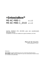 IntesisBox ME-AC-MBS-1_2I1O Manual De Usuario