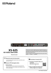 Roland XS-62S Manual De Usuario