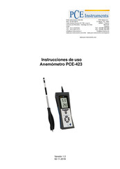 PCE Instruments 423 Instrucciones De Uso