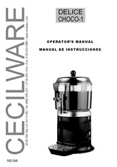 Cecilware Delice-Choco-1 Manual De Instrucciones