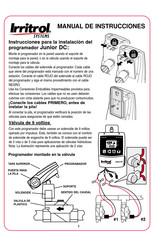 Irritrol Junior DC Manual De Instrucciones