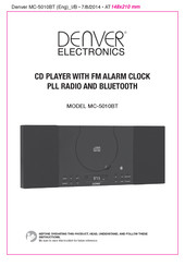 Denver Electronics MC-5010BT Manual De Instrucciones