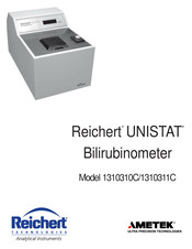 Metek Reichert UNISTAT 1310311C Manual De Instruccion