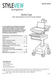 Ergotron STYLEVIEW SV44 Cart Guia Del Usuario